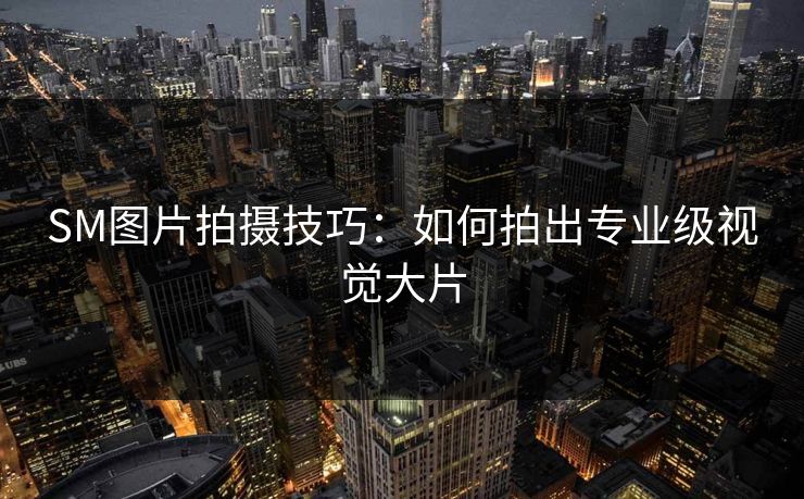 SM图片拍摄技巧：如何拍出专业级视觉大片