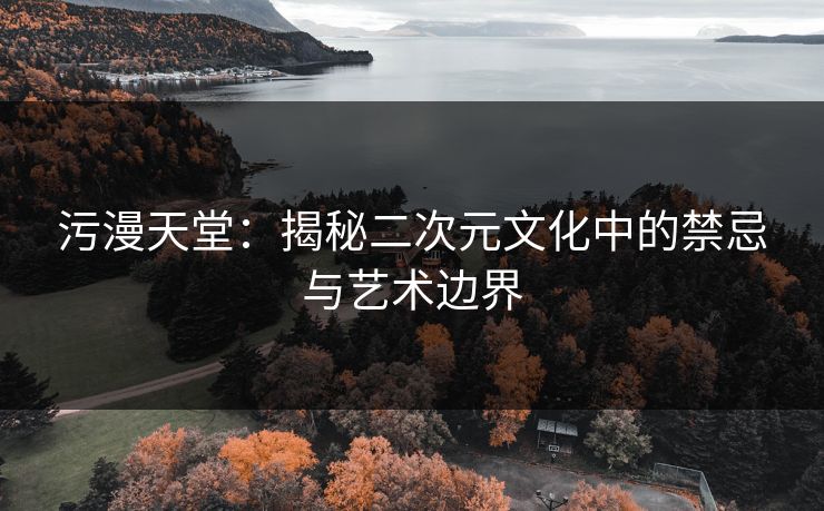 污漫天堂：揭秘二次元文化中的禁忌与艺术边界