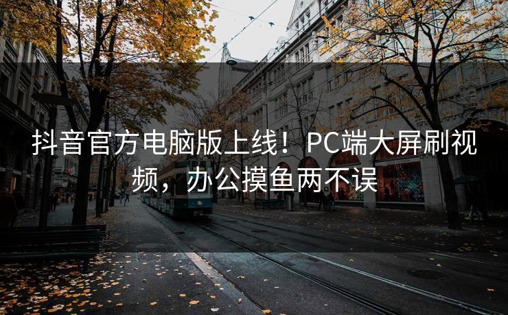 抖音官方电脑版上线！PC端大屏刷视频，办公摸鱼两不误  第1张